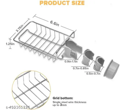 Hanging Sink Organizer nal Holder Caddy Rack ,Faucet Caddy for Bathroom pack of 1